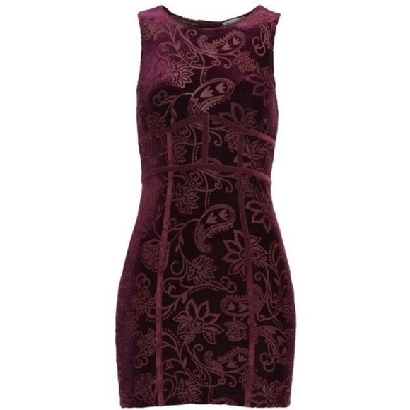 Free People Burnout Babe Bodycon Velvet Dress - Picture 3 of 3